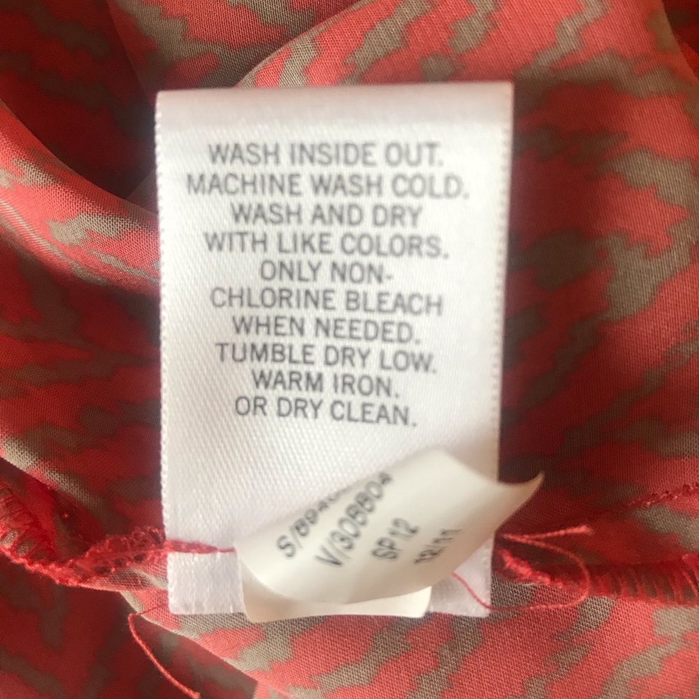 Banana Republic coral and tan skirt - Picture 6 of 6
